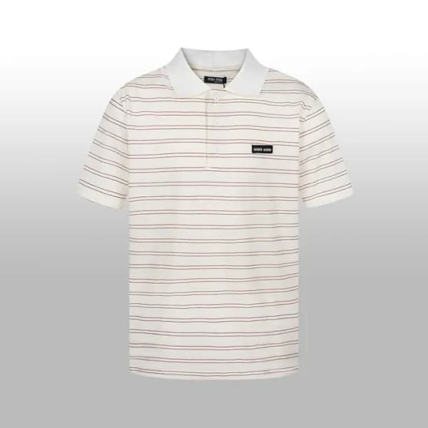미우미우 남성 폴로 반팔 티셔츠 - Miumiu Mens Polo Tshirt - mic5… - 1