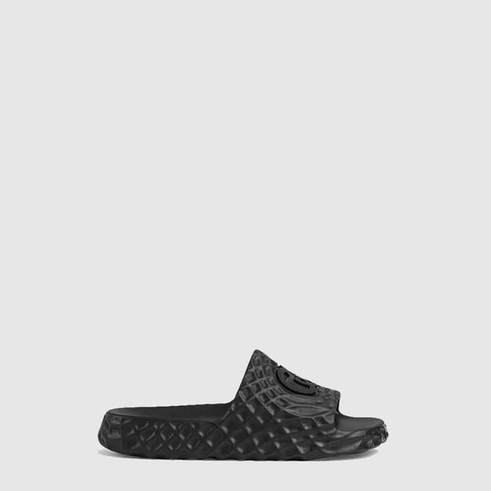 구찌 남/녀 인터로킹 G 슬라이드 샌들 - Gucci Unisex Interlocking … - 1
