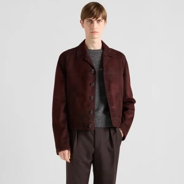 프라다 남성 가죽 자켓 - Prada Mens Leather Jacket - prc8247… - 1