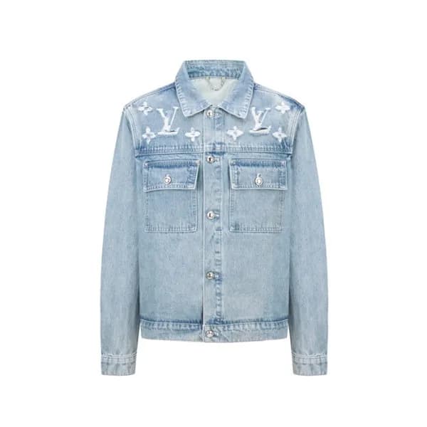 루이비통 남성 데님 자켓 - Louis vuitton Mens Denim Jacket - … - 1