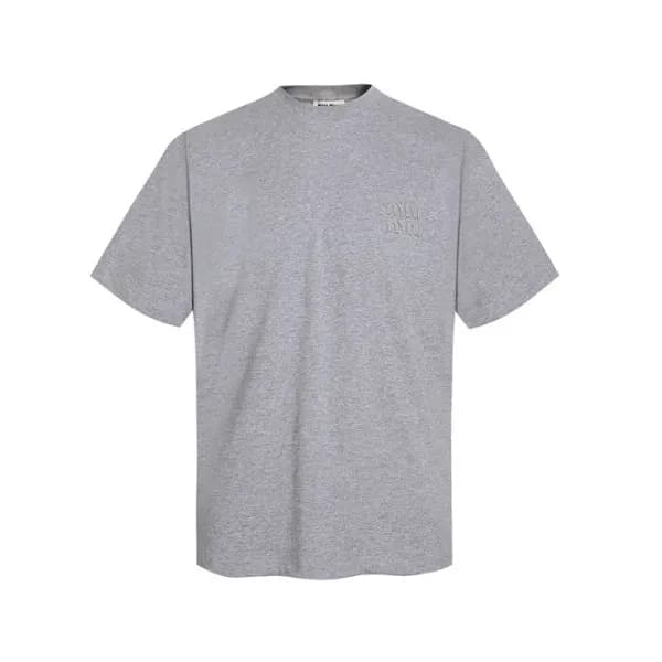 미우미우 남성 라운드 반팔 티셔츠 - Miumiu Mens Round Tshirt - mi… - 1