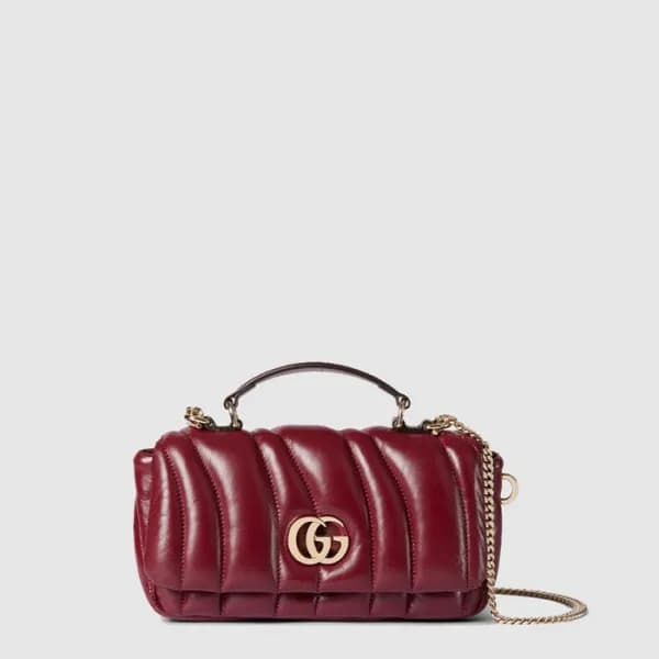 구찌 여성 GG 밀라노 미니 탑 핸들백 - Gucci Womens GG Milano Min… - 1