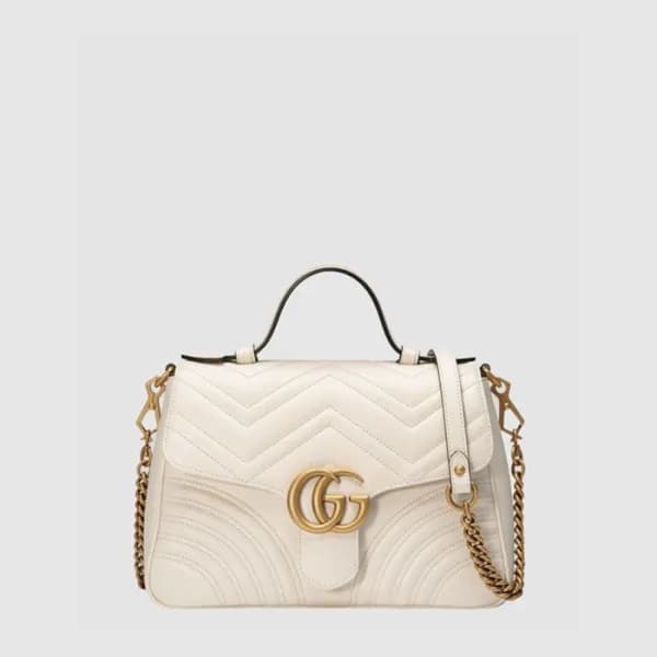 구찌 여성 GG 마몽 스몰 탑 핸들백 - Gucci Womens GG Marmont Sma… - 1