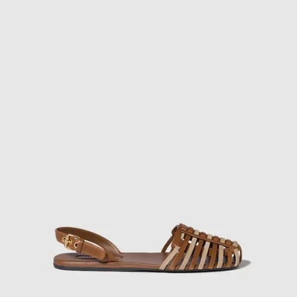 미우미우 여성 가죽 피셔맨 샌들 - Miumiu Womens Leather Fisherma… - 1