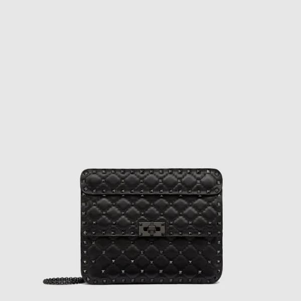 발렌티노 여성 미디엄 락스터드 스파이크 백 - Valentino Womens Medium … - 1