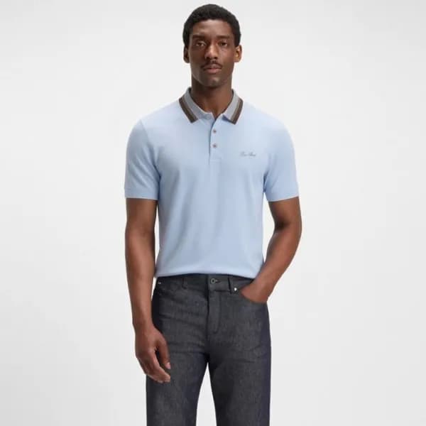 로로피아나 남성 폴로 반팔티 - Loro Piana Mens Polo Tshirt - lp… - 1
