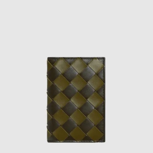 보테가 베네타 남성 인트레치아토 플랩 카드 케이스 - Bottega veneta Mens … - 1