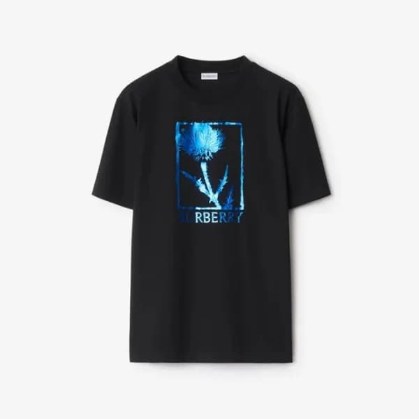 버버리 남성 라운드 반팔 티셔츠 - Burberry Mens Round Tshirt - b… - 1