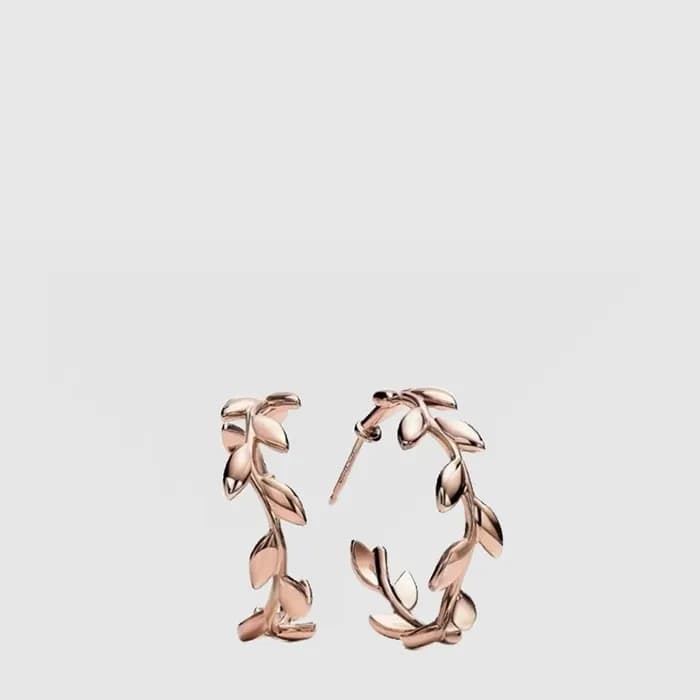 티파니 여성 올리브 리프 후프 이어링 - Tiffany Womens Olive Leaf Hoop Earring - acc9261x - 1