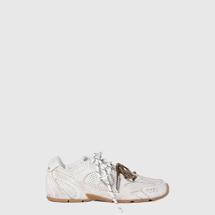 미우미우 x 뉴발란스 여성 530 SL 데코 가죽 스니커즈 - Miumiu x New Balance Womens 530 SL Deco Leather Sneaker - mis14743x - 1