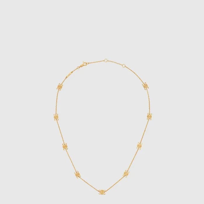 셀린느 여성 트리옹프 미니 네크리스 - Celine Womens Triomphe Mini Necklace - acc10624x - 1