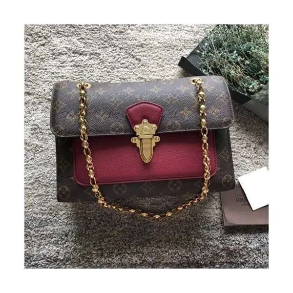 Louis Vuitton Monogram Victoire Women Chain Shoude… - 1