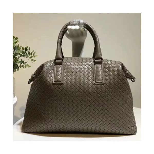 Bottega Veneta Leather Khaki Women Tote Shoulder B… - 1