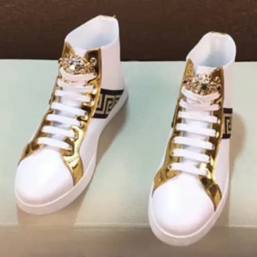 Versace 2018 Mens Leather High Top Sneakers - 베르사체… - 1
