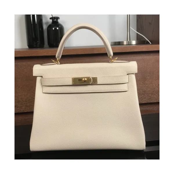 Hermes Kelly Togo Leather Tote Shoulder Bag ,28cm … - 1