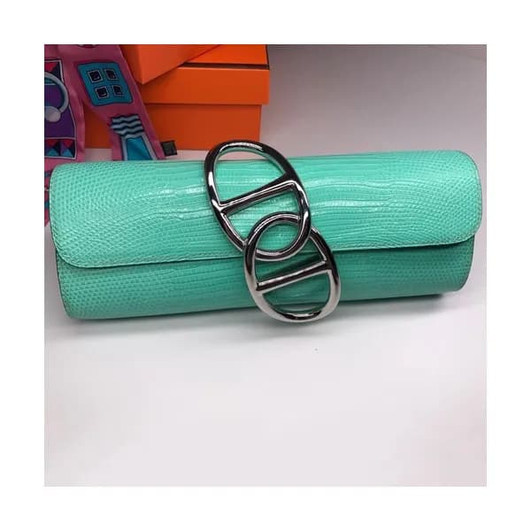 Hermes Egee Crocodile Leather Clutch Bag - 에르메스 에… - 1