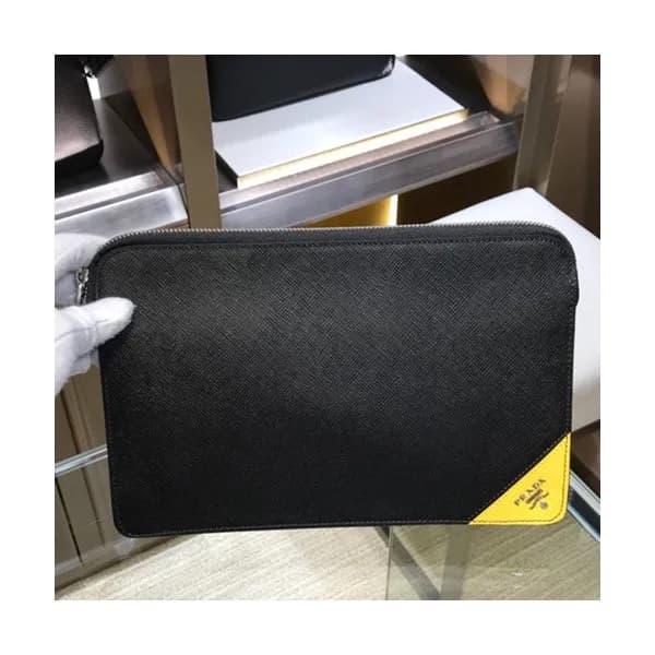 Prada Saffiano Mens Clutch Bag ,26.5CM - 프라다 사피아노 … - 1