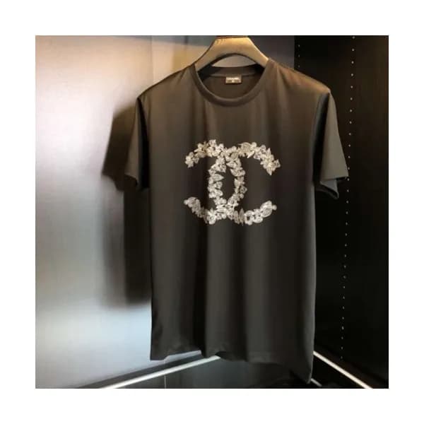Chanel 2019 Mens Crew - neck Cotton Short Sleeved … - 1