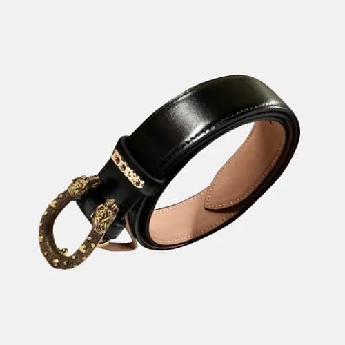 Gucci 2019 Mm/Wm Vintage Steel Buckle Business Lea… - 1