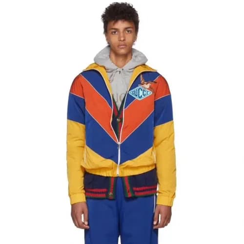 Gucci 2019 Mens Afrique Swallow Shell Jacket - 구찌 … - 1