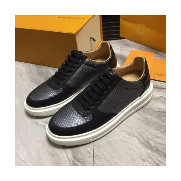 Louis Vuitton 2019 Mens Snake Leather Sneakers - … - 1