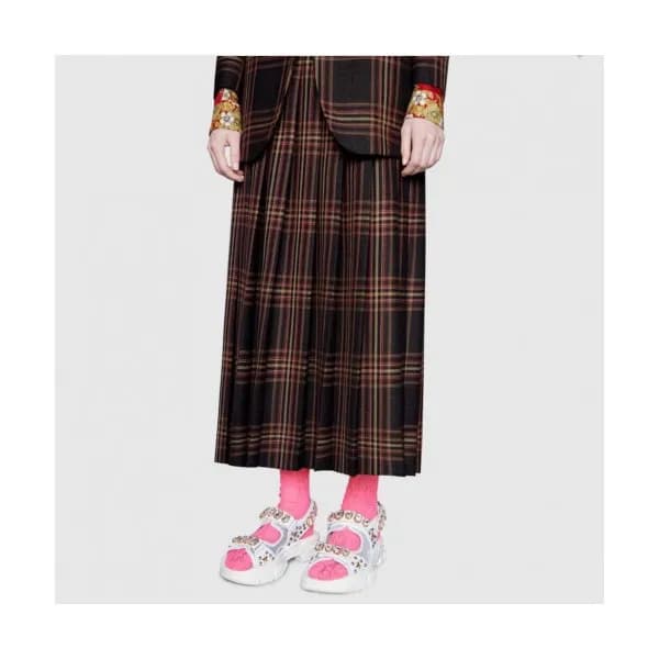 Gucci 2019 Ladies Crystal Strap Lamskin Sandal - 구… - 1