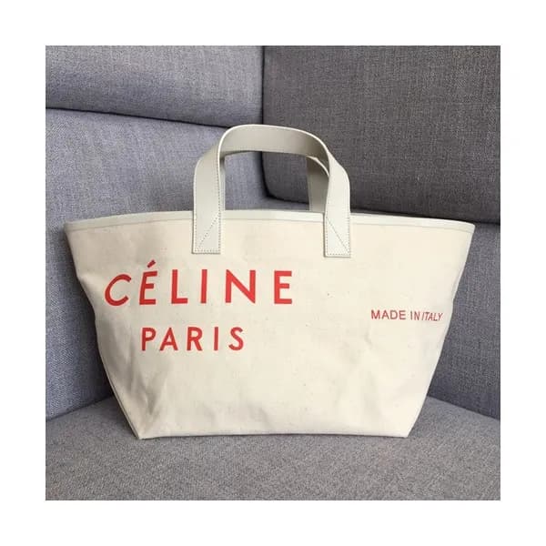 Celine Canvas Tote Shoulder Shopper Bag,30CM - 셀린느… - 1