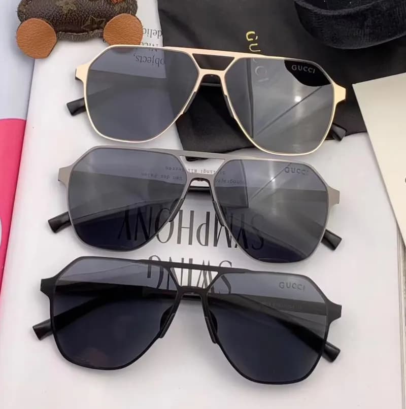 Gucci 2023 Mm Trendy Metal Frame Sunglasses - 구찌 남… - 1