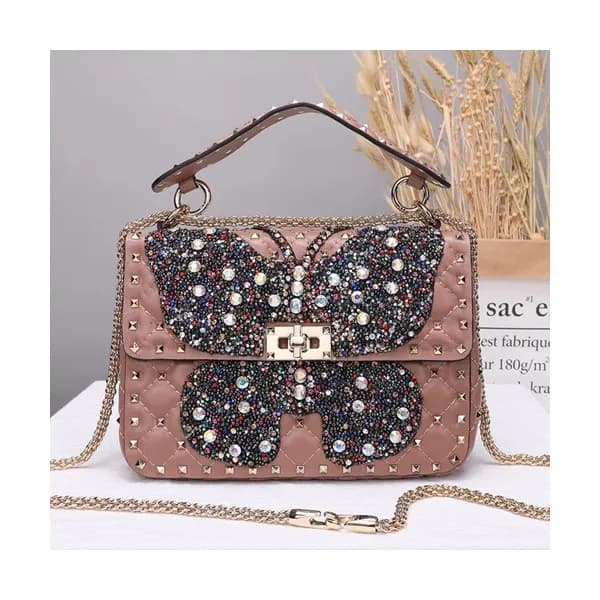 [봄신상]Valentino 2019 Leather Rockstud Spike Tote Sh… - 1