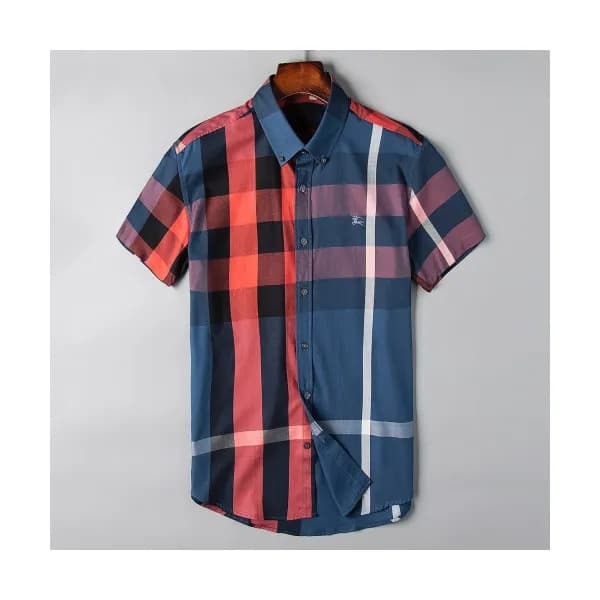 Burberry 2019 Mens London Check Cotton Short Sleev… - 1