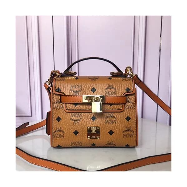 MCM Visetos Tote Shoulder Bag,18.5cm - 엠씨엠 여성용 비세토… - 1