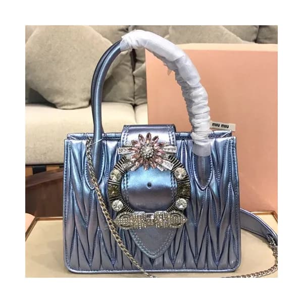 MiuMiu 2019 Lady Tote Shoulder Cross Bag,23cm - 미우… - 1