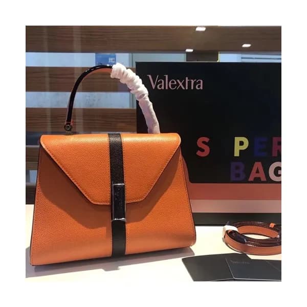 Valextra 2019 Epsom Leather Tote Shoulder Bag,22CM… - 1