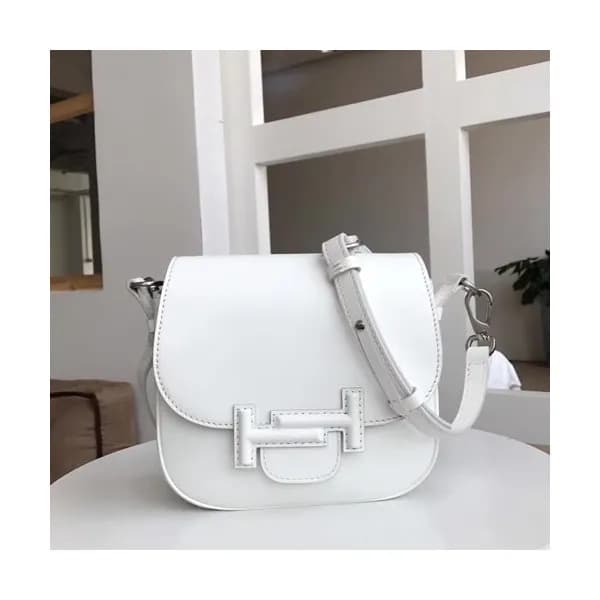 Tod's 2019 Double T Leather Shoulder Bag,22cm … - 1