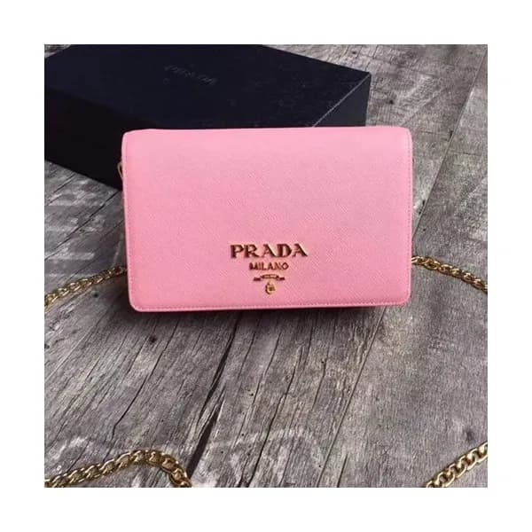 Prada 2019 Leather Chain Shoulder Cross Bag,20cm -… - 1