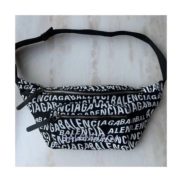 Balenciaga 2019 Canvas Hip Sack Belt Bag,25CM - 발렌… - 1