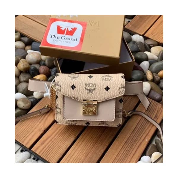 MCM 2019 Patricia Visetos Mini Shoulder Bag,17.5cm… - 1