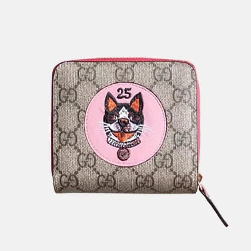 Gucci 2019 Supreme Bosco Patch Canvas Wallet 4739… - 1