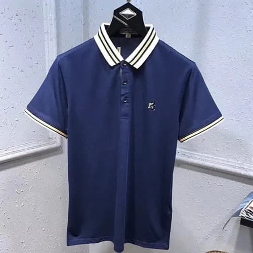Burberry 2019 Mens Logo Silket Short Tshirt- 버버리 남… - 1
