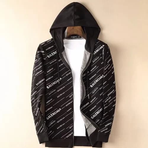 Balenciaga 2019 Mens Logo Printing Windproof Jacke… - 1