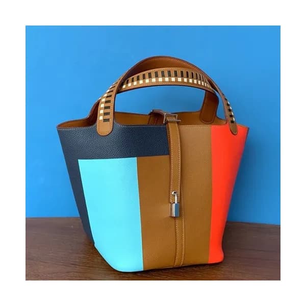 Hermes 2019 Picotin Lock Leather Tote Bag,22cm - 에… - 1