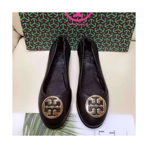 Tory Burch 2019 Ladies Initial Logo Leather Balle… - 1