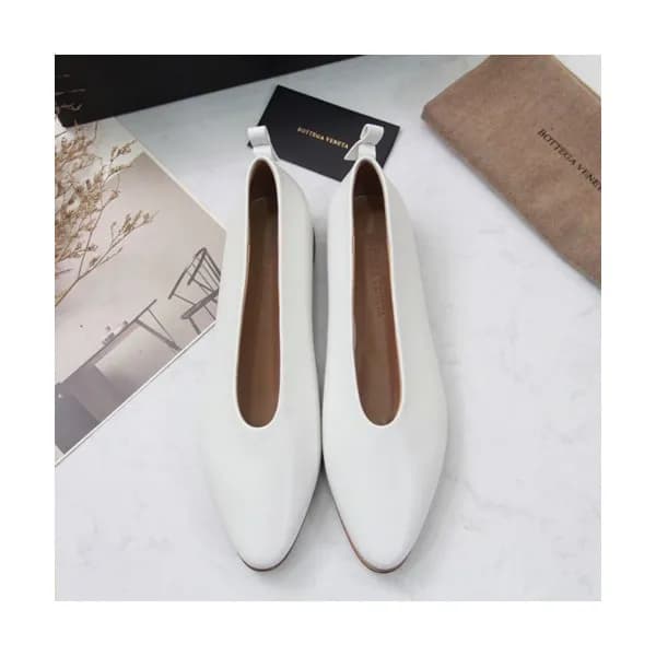 Bottega Veneta 2019 Ladies Leather Flat Shoes - 보테… - 1