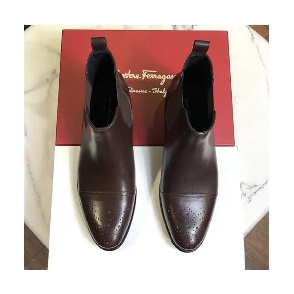 Ferragamo 2019 Mens Leather Boots - 페라가모 2019 남성용 … - 1
