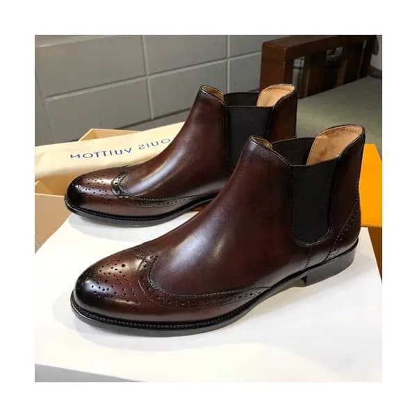 Louis vuitton 2019 Mens Leather Boots - 루이비통 2019 … - 1