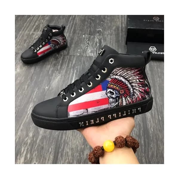 Philipp plein 2019 Mens Leather Sneakers - 필립플레인 … - 1