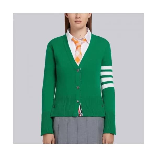Thom Browne 2019 Womens Strap V-neck Cardigan - 톰브… - 1
