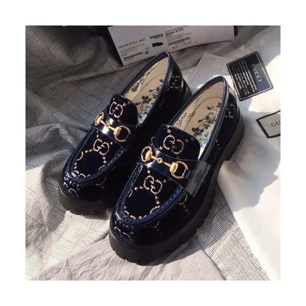Gucci 2019 Ladies Velvet Loafer - 구찌 2019 여성용 벨벳 로… - 1