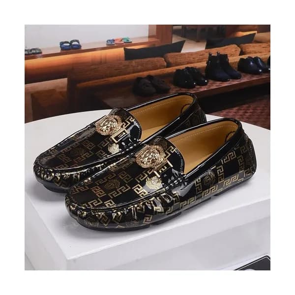 Versace 2019 Mens Leather Loafer - 베르사체 2019 남성용 … - 1