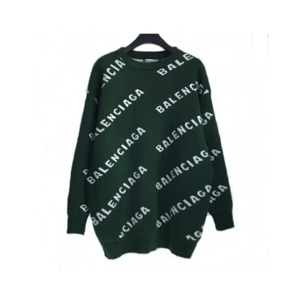 Balenciaga 2019 Mm/Wm Logo Crew - neck Sweater - 발… - 1